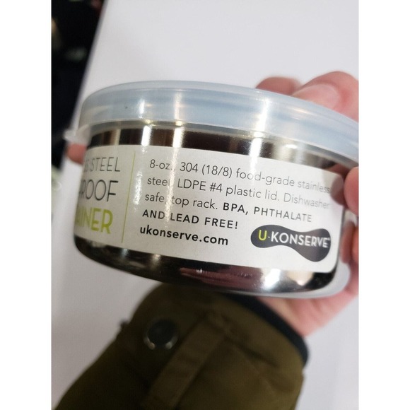 U Konserve UK031 Round Food Storage Container Medium‎ Stainless Steel Leakproof - Picture 5 of 5